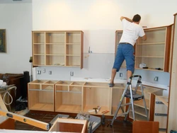 Photo of kitchen cabinet assembly