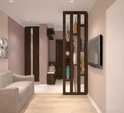 Entrance design from the hallway to the living room