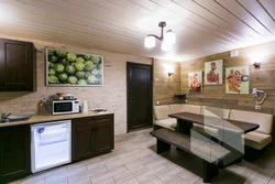 Sauna photo with kitchen