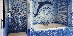 Bathtub mosaic pvc photo