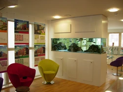 Aquarium As A Partition In An Apartment Photo