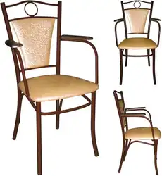 Kitchen chairs with backrest inexpensive photo