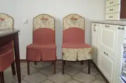 Как сшить чехлы для стульев на кухню фото