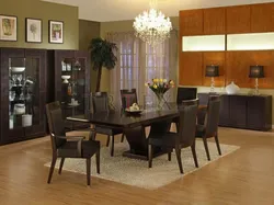 Chairs in the interior of the kitchen living room photo