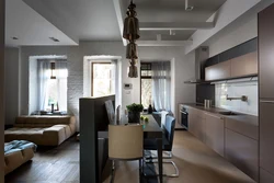 Дизайн квартиры студии 40 кв м с кухней фото