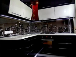 Черная Столешница Черная Кухня Фото