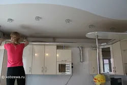 Для вытяжки на кухне на потолок под натяжной потолок фото