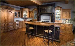 Antique wood kitchen design