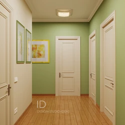 Hallway pistachio color interior photo