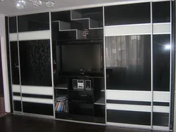 Photo Of Wardrobes In The Living Room With TV