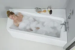 Дызайн ванны з акрылавай ваннай