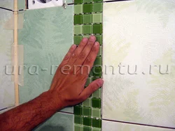 How to glue panels in the bathroom photo