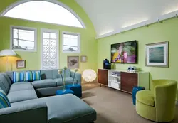 Интерьер гостиной в два цвета