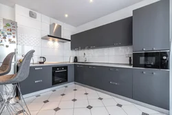 Фото кухонь цвет графит с белым