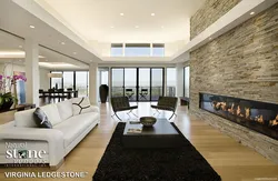 Large living room photo in the house interior