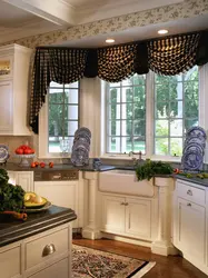 Bay Window Kitchen Curtain Design