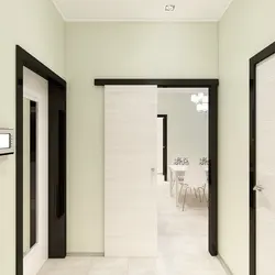 Light doors in the hallway photo