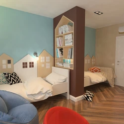 Дизайн комнаты два в одном спальня детская