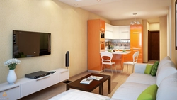 Дизайн кухня гостиная квадратная комната