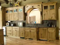 Wooden kitchen sets photo