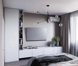 Mini Living Room Interior With TV