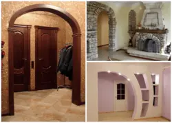 Finishing of doorways and doors in the apartment photo