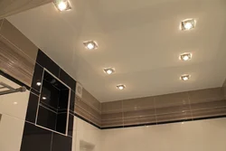 Потолочные светильники для натяжных потолков в ванную комнату фото