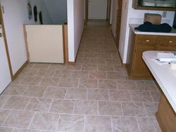 One tile for the kitchen and hallway photo