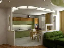 Дизайн квартир совмещенных с залом