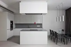 Белая кухня минимализм дизайн