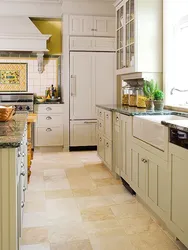 Kitchen design color floor tiles