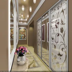 Hallway interior with full wardrobe