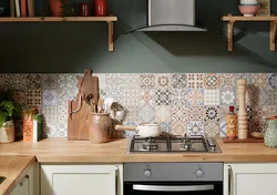 Плитка керамика на кухне фото