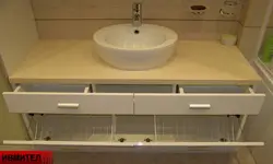 Sink With Bathroom Cabinet Photo