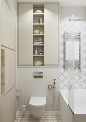 Шафы ў маленькім ванным пакоі дызайн