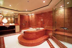 Bathroom with jacuzzi and shower design