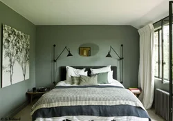 Contrasting bedroom interior