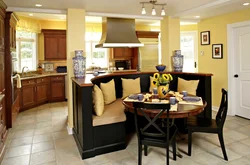 Design Of Kitchen And Dining Area In The House