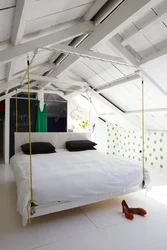 Bedroom interior with hanging bed