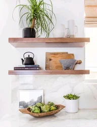 Wall Shelves In The Kitchen Interior Photo How