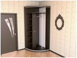 Угловой шкаф в прихожую с зеркалом фото дизайн