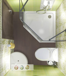 Bathroom design 3 by 4 m