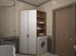 Дизайн ванной с встроенной мебелью