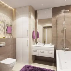 Bathroom design with built-in furniture