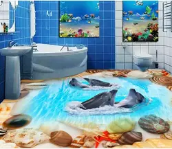 Bath tiles 3d design