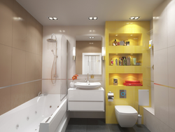 Bathroom design 16 sq.m.