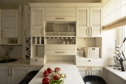 Дизайн Кухни В Стиле Прованс С Холодильником