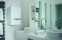 Дизайн ванной комнаты с газовым котлом