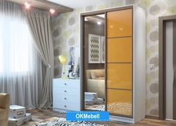 Modern two-door wardrobes photo for the bedroom