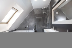 Attic bathroom design